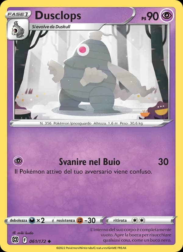 Dusclops card in Italian