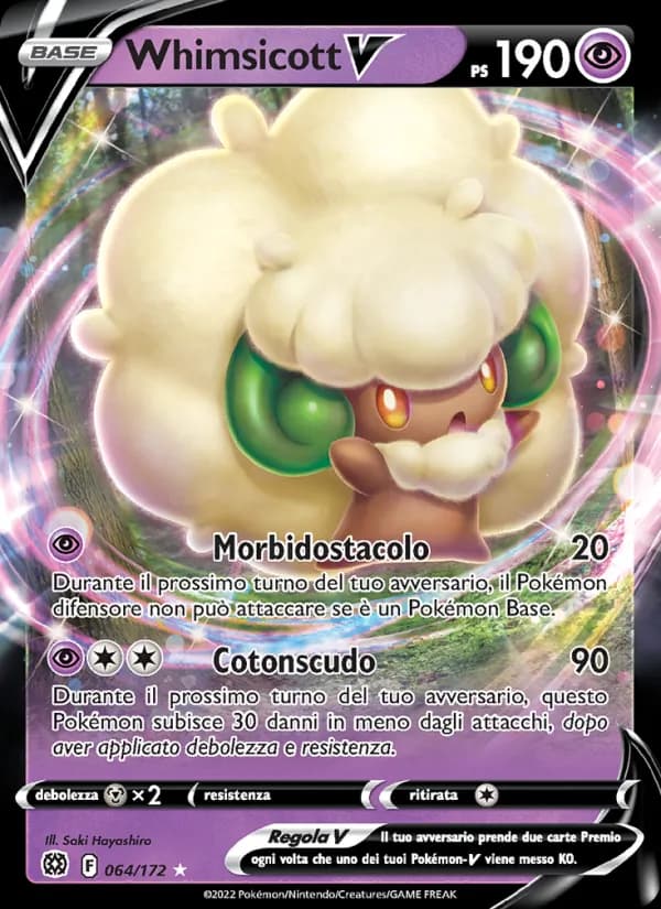 Whimsicott V card in Italian