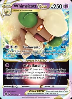 Whimsicott V ASTRO card in Italian