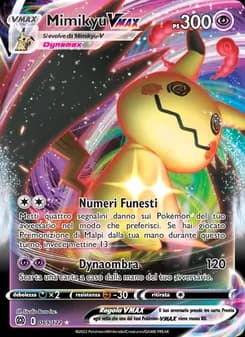 Mimikyu VMAX card in Italian