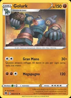 Golurk card in Italian