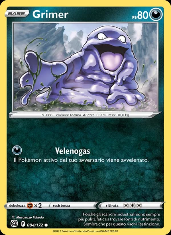 Grimer card in Italian