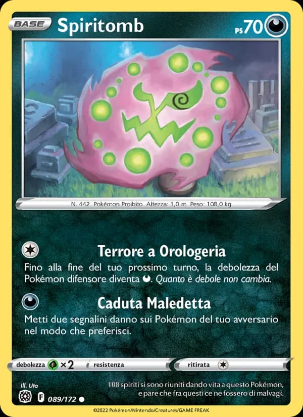 Spiritomb card in Italian