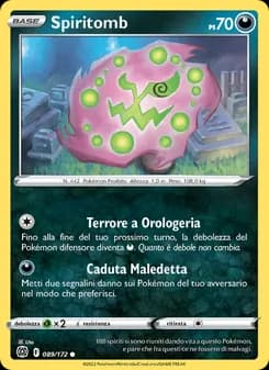 Spiritomb card in Italian