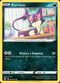 Purrloin card in Italian