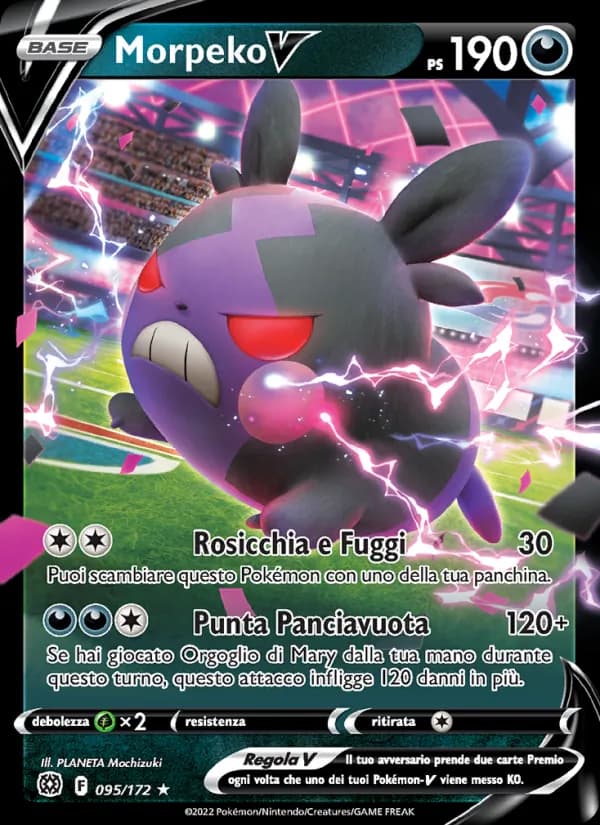 Morpeko V card in Italian