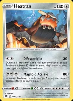 Heatran card in Italian
