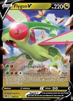 Flygon V card in Italian