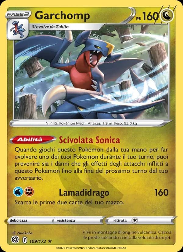 Garchomp card in Italian