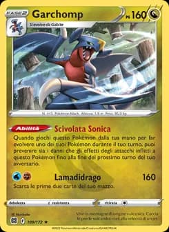 Garchomp card in Italian