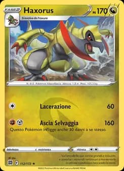 Haxorus card in Italian