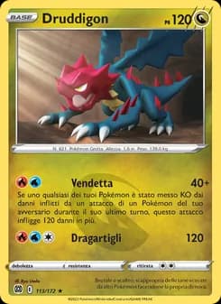Druddigon card in Italian