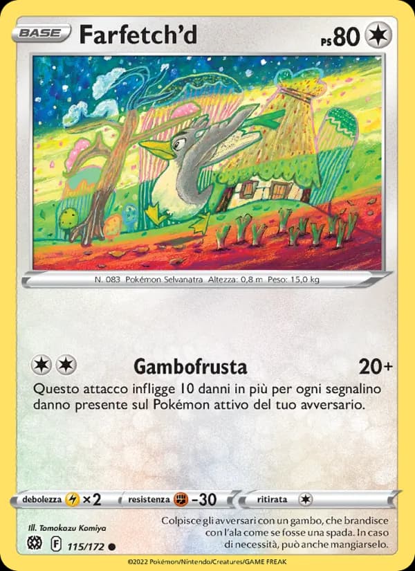 Farfetch'd card in Italian