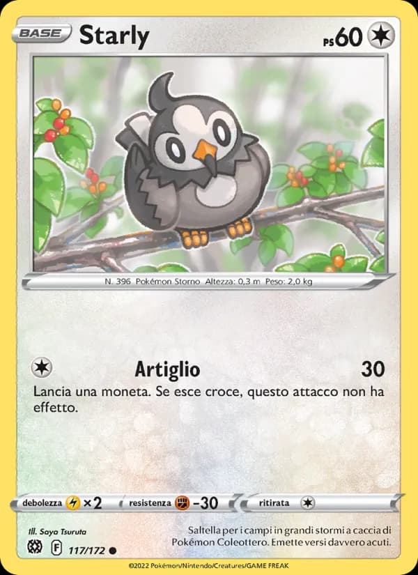 Starly card in Italian