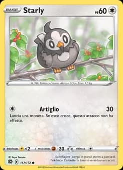 Starly card in Italian