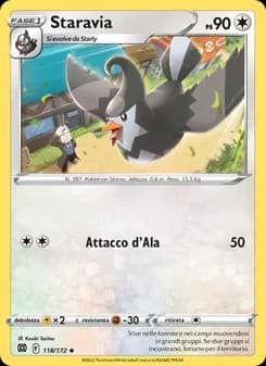 Staravia card in Italian