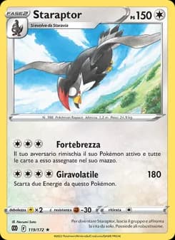 Staraptor card in Italian