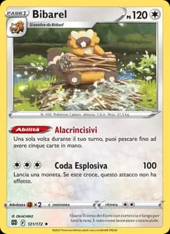 Bibarel card in Italian