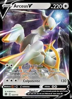 Arceus V card in Italian