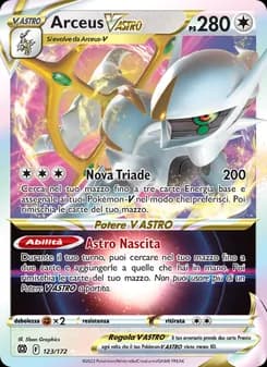 Arceus V ASTRO card in Italian
