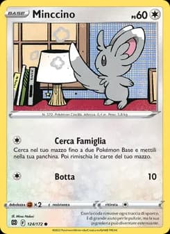 Minccino card in Italian