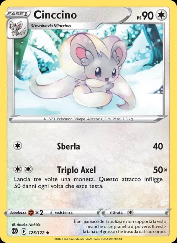 Cinccino card in Italian