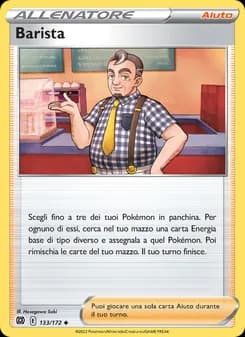 Barista card in Italian