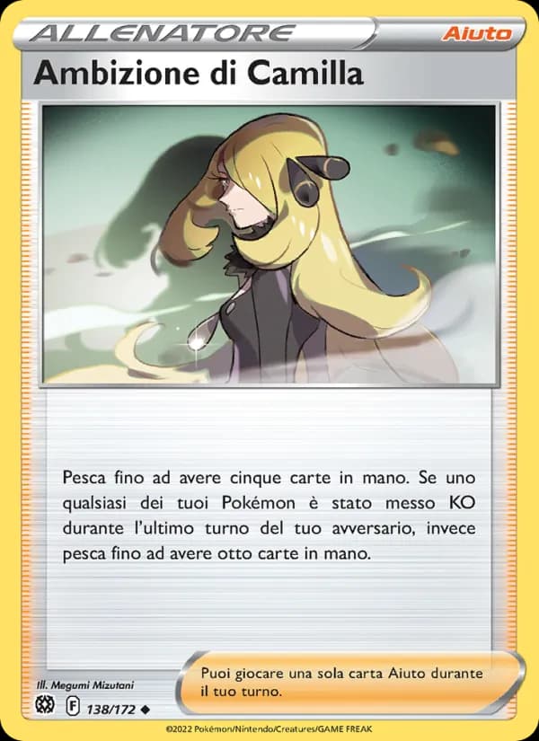 Ambizione di Camilla card in Italian