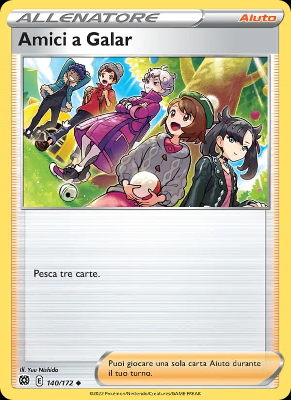 Amici a Galar card in Italian