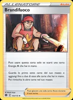 Brandifuoco card in Italian