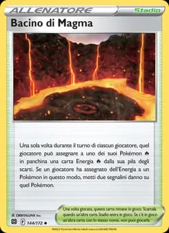 Bacino di Magma card in Italian