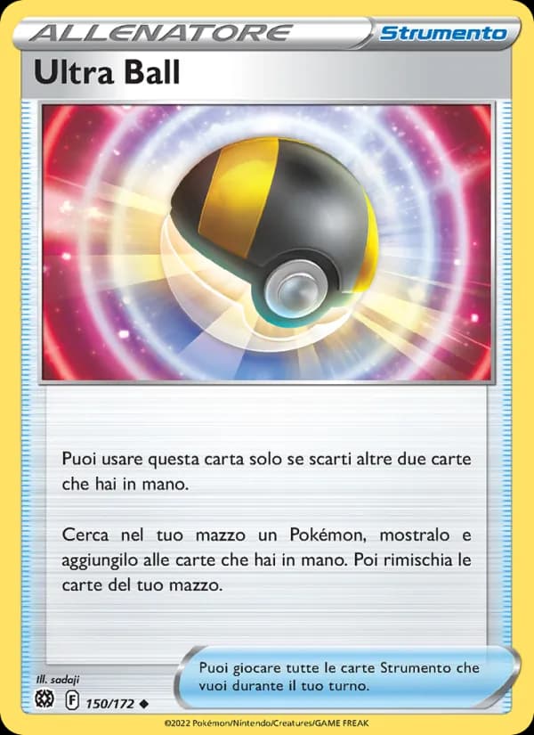 Ultra Ball card in Italian