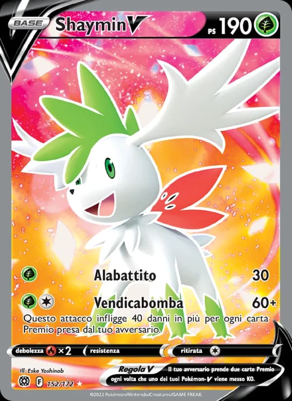 Shaymin V card in Italian