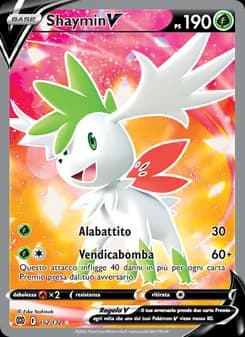 Shaymin V card in Italian