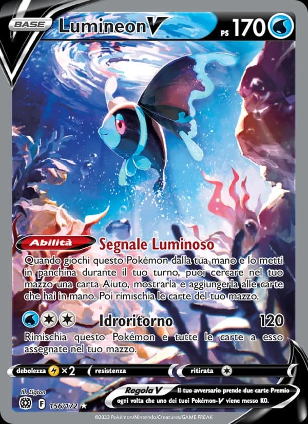 Lumineon V card in Italian