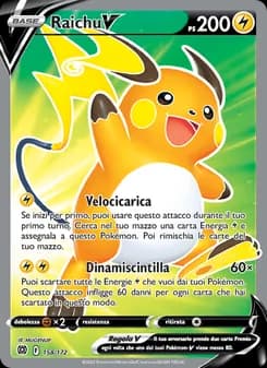 Raichu V card in Italian
