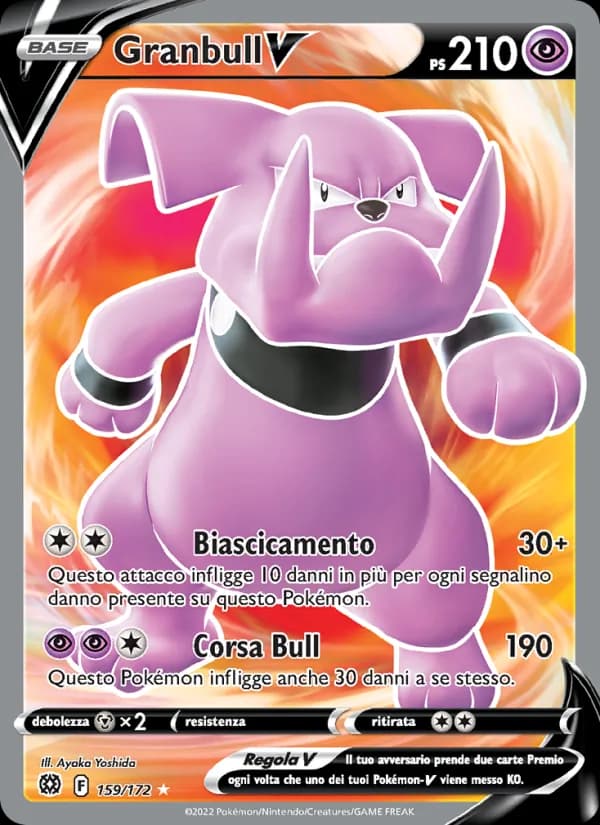 Granbull V card in Italian