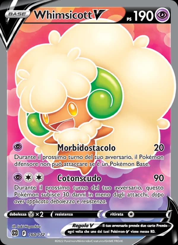 Whimsicott V card in Italian