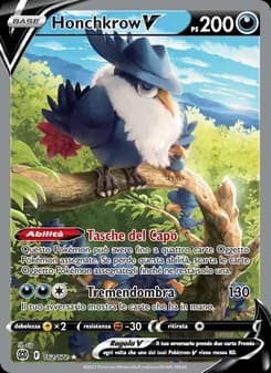 Honchkrow V card in Italian