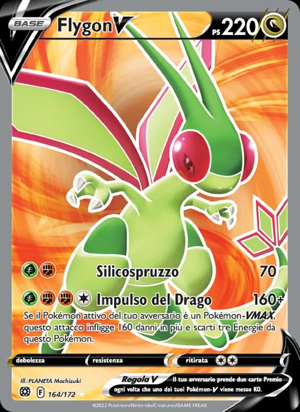 Flygon V card in Italian