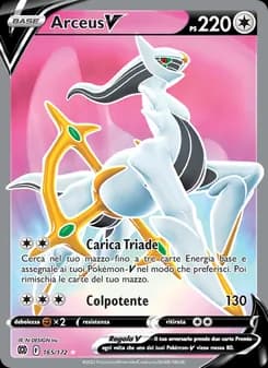 Arceus V card in Italian