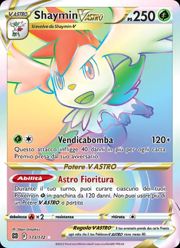 Shaymin V ASTRO card in Italian