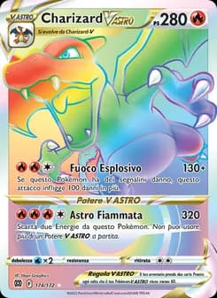 Charizard V ASTRO card in Italian