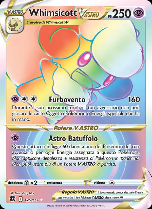 Whimsicott V ASTRO card in Italian