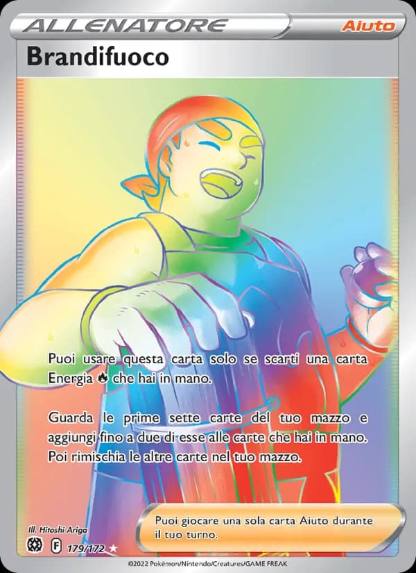Brandifuoco card in Italian