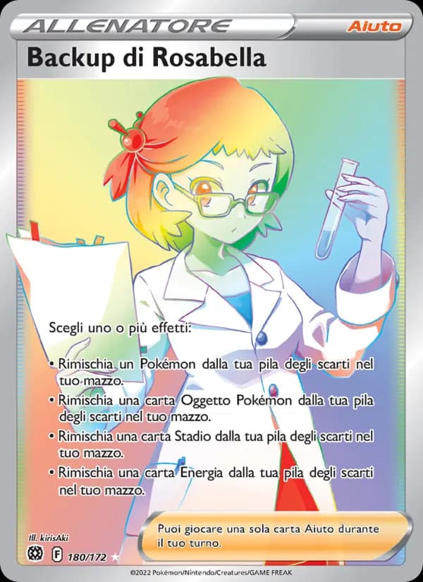 Backup di Rosabella card in Italian