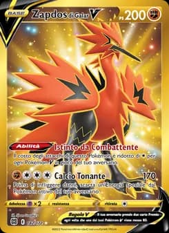 Zapdos di Galar V card in Italian