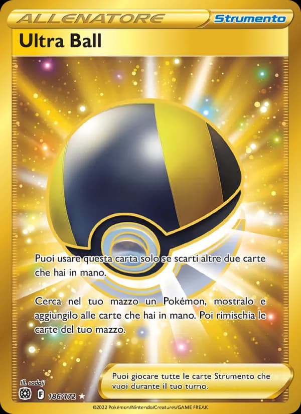 Ultra Ball card in Italian
