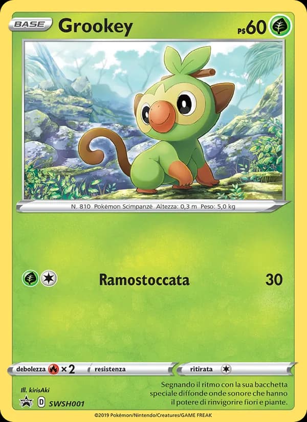 Grookey card in Italian
