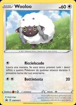 Wooloo card in Italian